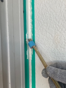 シーリング施工　ヘラ押え2